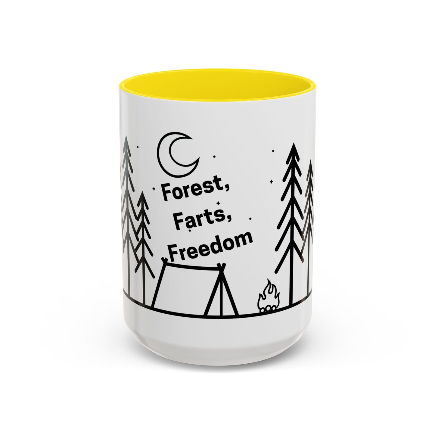 Camping Coffee Mug, Camp Kitchen Mug, Camper Coffee Mug, Forest Farts Freedom Mug, Gift for Camper, Gift for Coffee Lover, RV Lover Gift