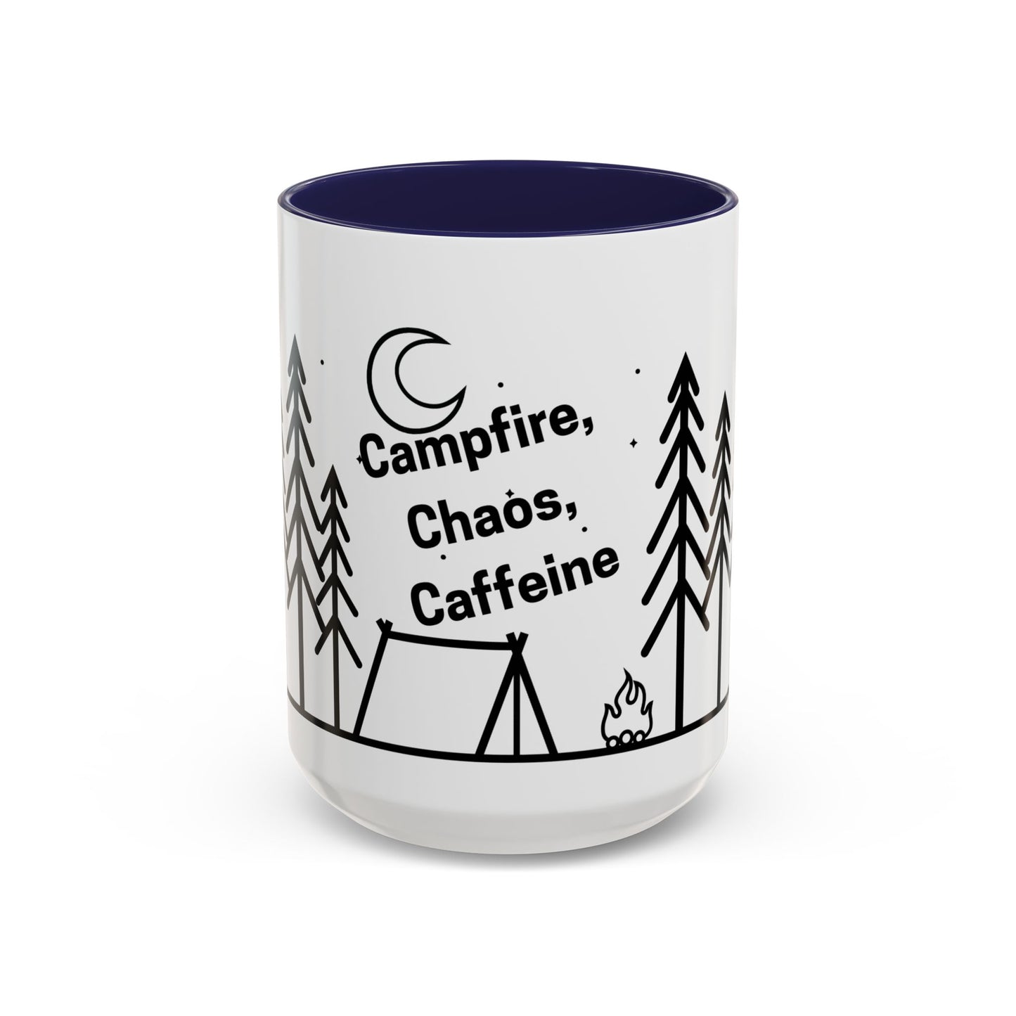 Camping Coffee Mug, Camp Kitchen Mug, Camper Coffee Mug, Camping Chaos Caffeine Mug, Gift for Camper, Gift for Coffee Lover, RV Lover Gift