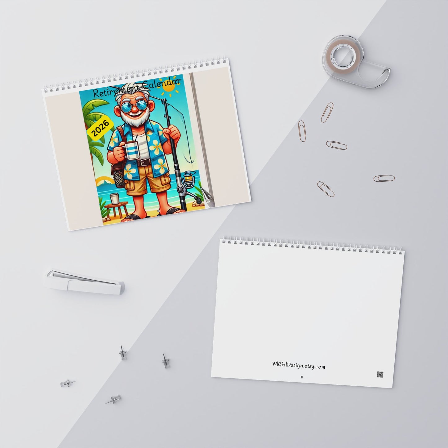 Retirement Gift For Man, Retirement Calendar For Retiree Gift, 2026 Monthly Planner, Funny Retirement Wall Calendar, 2026 Monthly Calendar