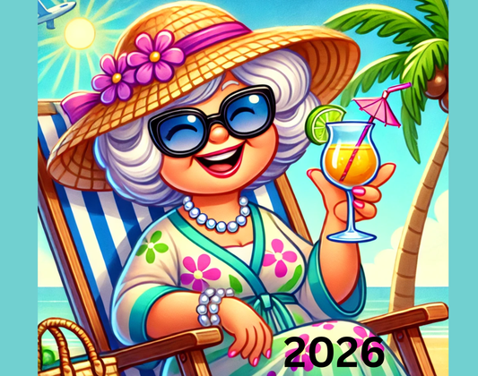 Retirement Gift For Woman, Retirement Calendar For Retiree Gift, 2026 Monthly Planner, Funny Retirement Wall Calendar, 2026 Retiree Calendar