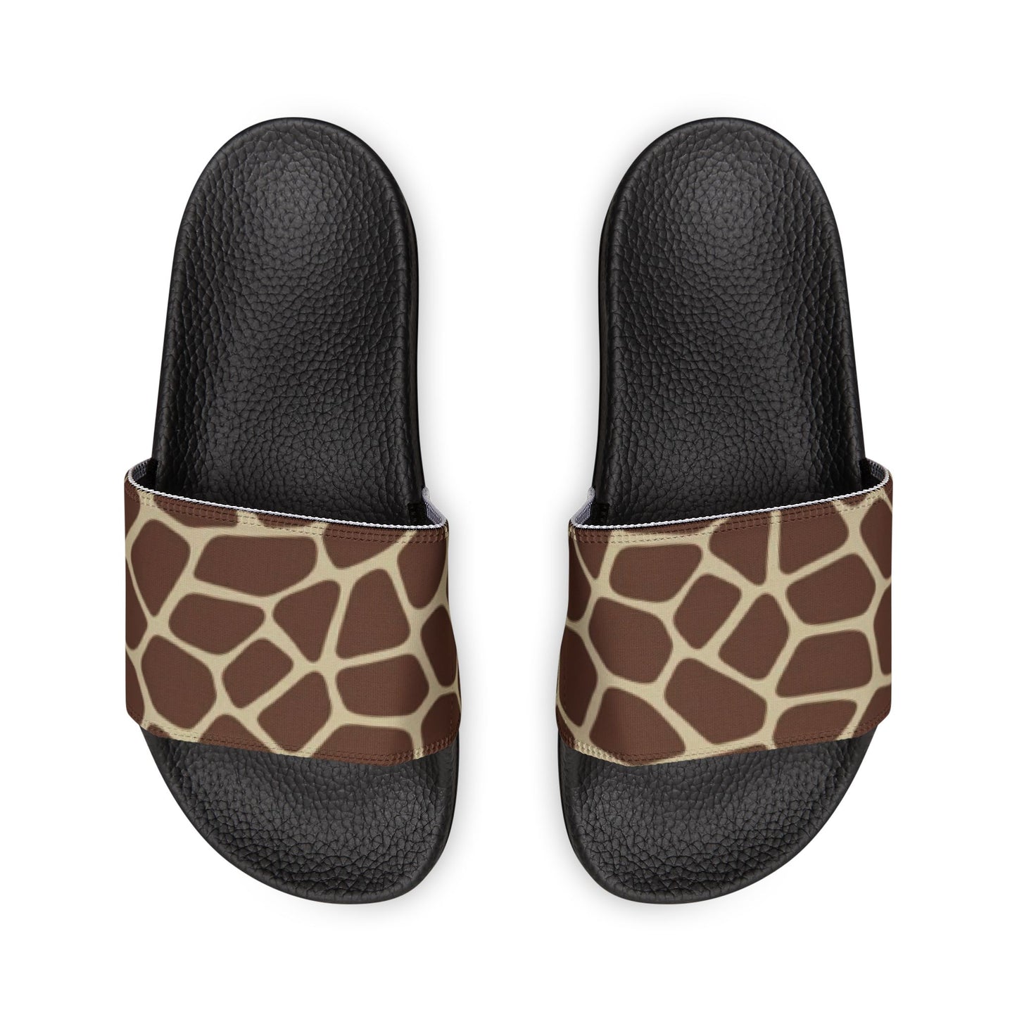 Classy Sandals for Special Occasion, Giraffe Womens Slide Sandals, 8 Sizes, Beach Footwear, Casual Footwear, Animal Print Sandals