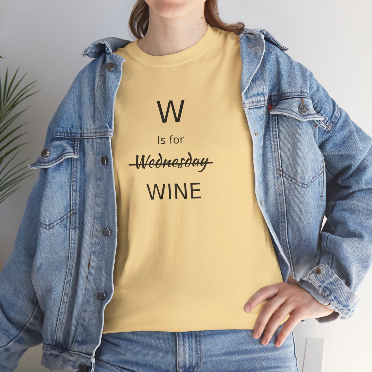 Wine Lover T Shirt, W is for Wine Cotton Tee, Wine Lover's Gift, Woman's T Shirt, T Shirt for Men, T Shirt for Women, Men's Tee, Funny T Shirt
