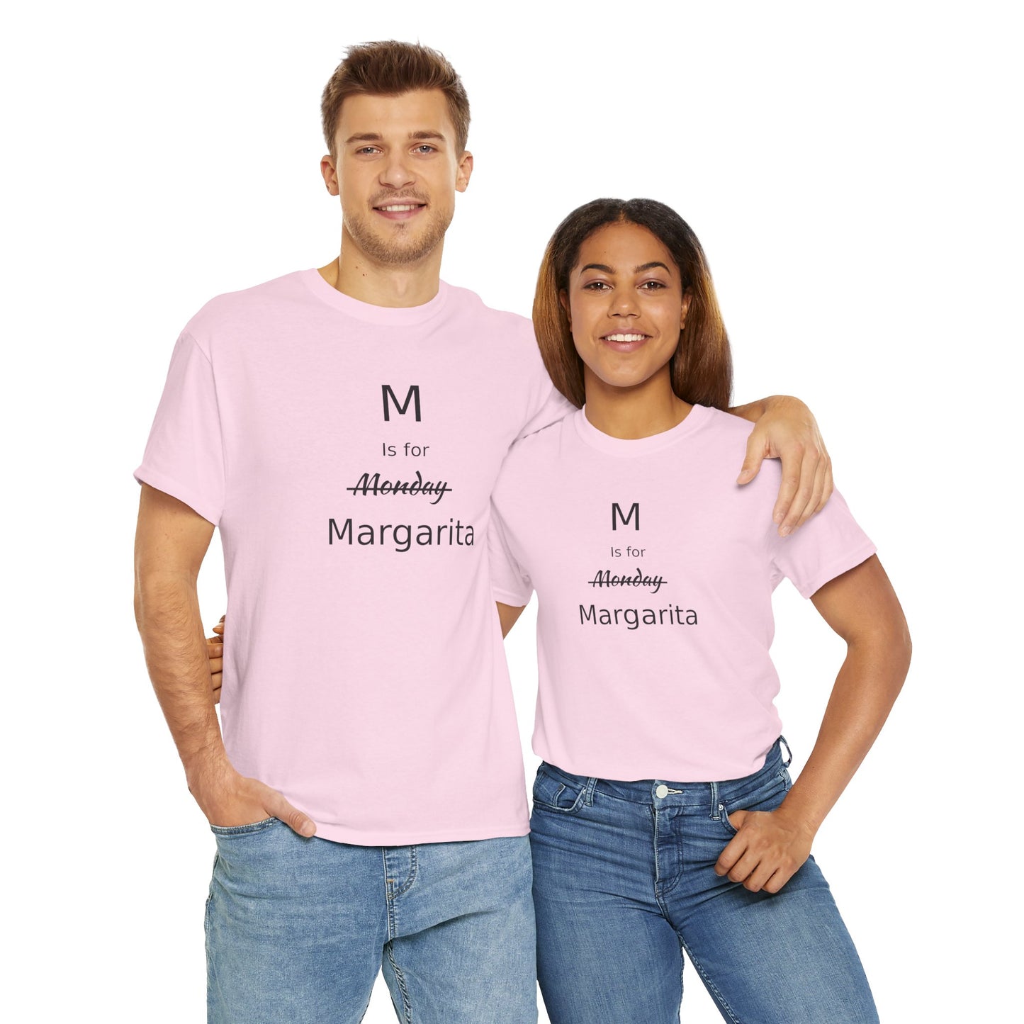 Margarita Drinker Gift, M is for Margarita Cotton Tee, Drink Lover's Gift, Woman's T Shirt, T Shirt for Men, T Shirt for Women, Men's Tee, Funny T Shirt
