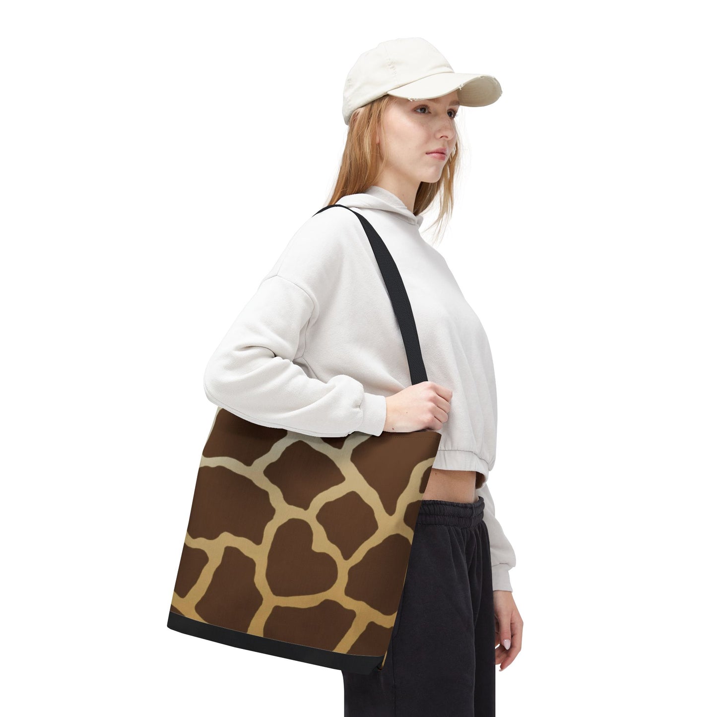Grocery Tote Bag, Giraffe Tote Bag, Shopping Tote, Grocery Bag, Activity Bag, Book Bag, Book Tote, Canvas Bag, Animal Print Tote Bag