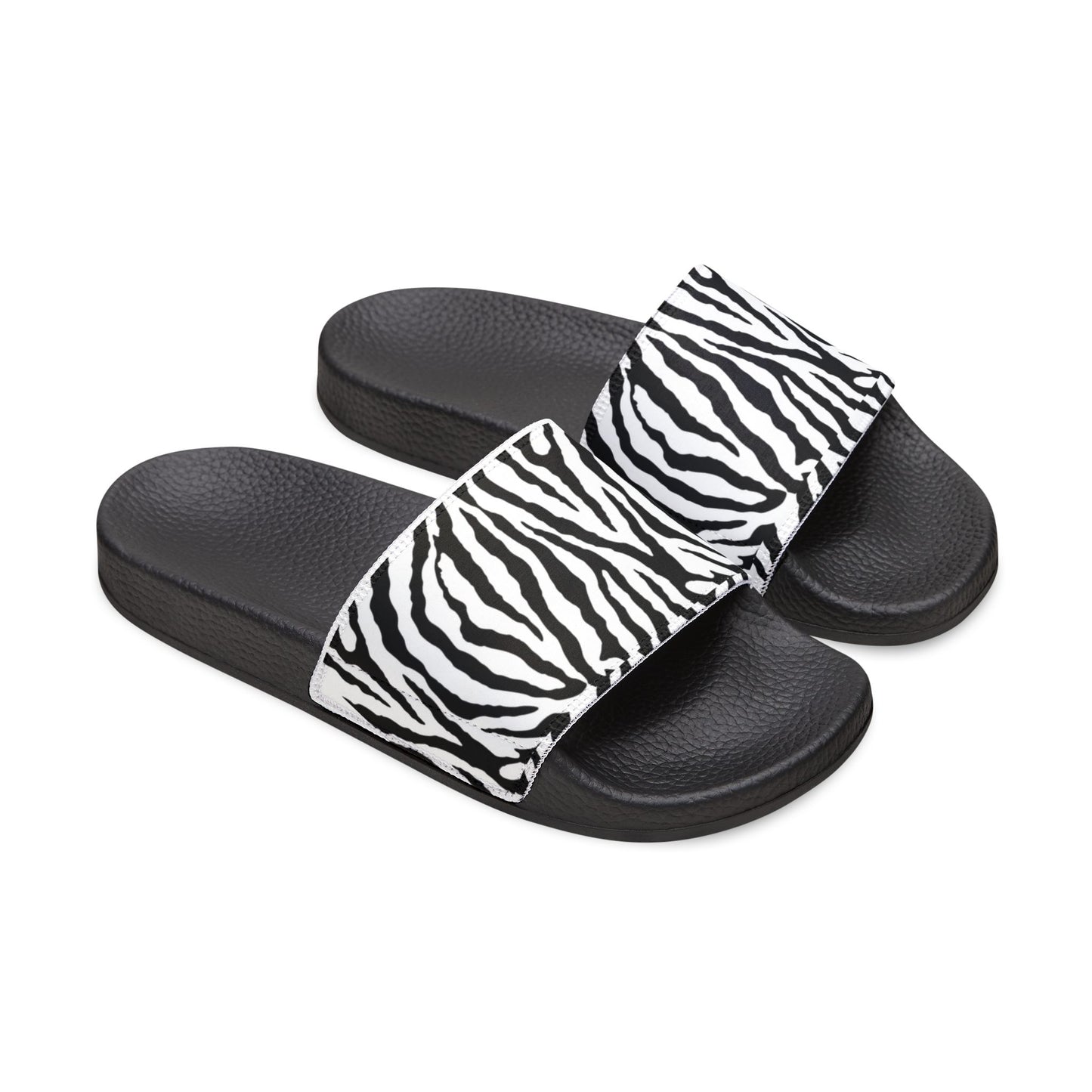 Animal Print Sandals, Zebra Womens Slide Sandals, 8 sizes, Beachwear, Special Occasion Footwear, Bachelorette Party Sandals, Womens Slides, Resort Wear