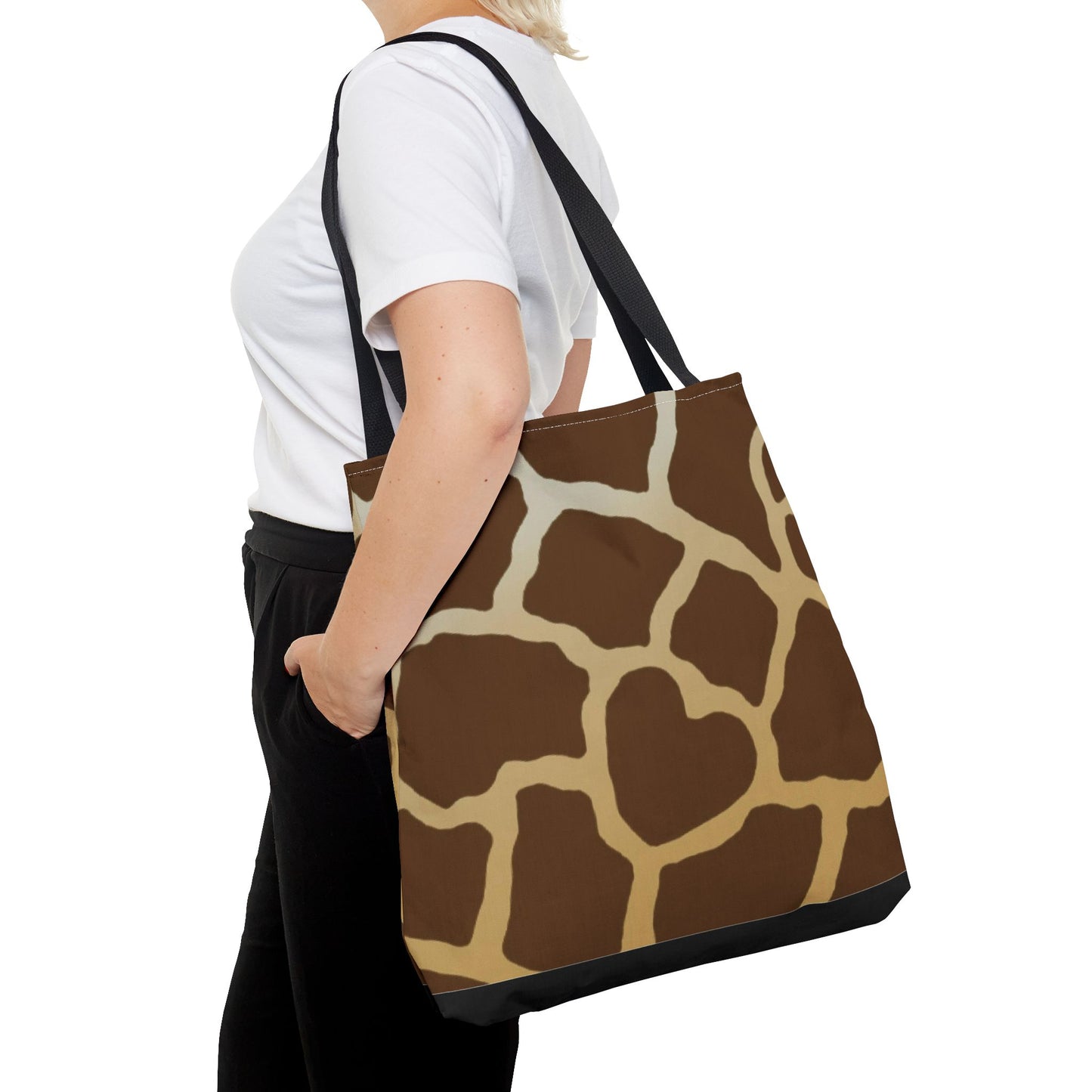 Grocery Tote Bag, Giraffe Tote Bag, Shopping Tote, Grocery Bag, Activity Bag, Book Bag, Book Tote, Canvas Bag, Animal Print Tote Bag