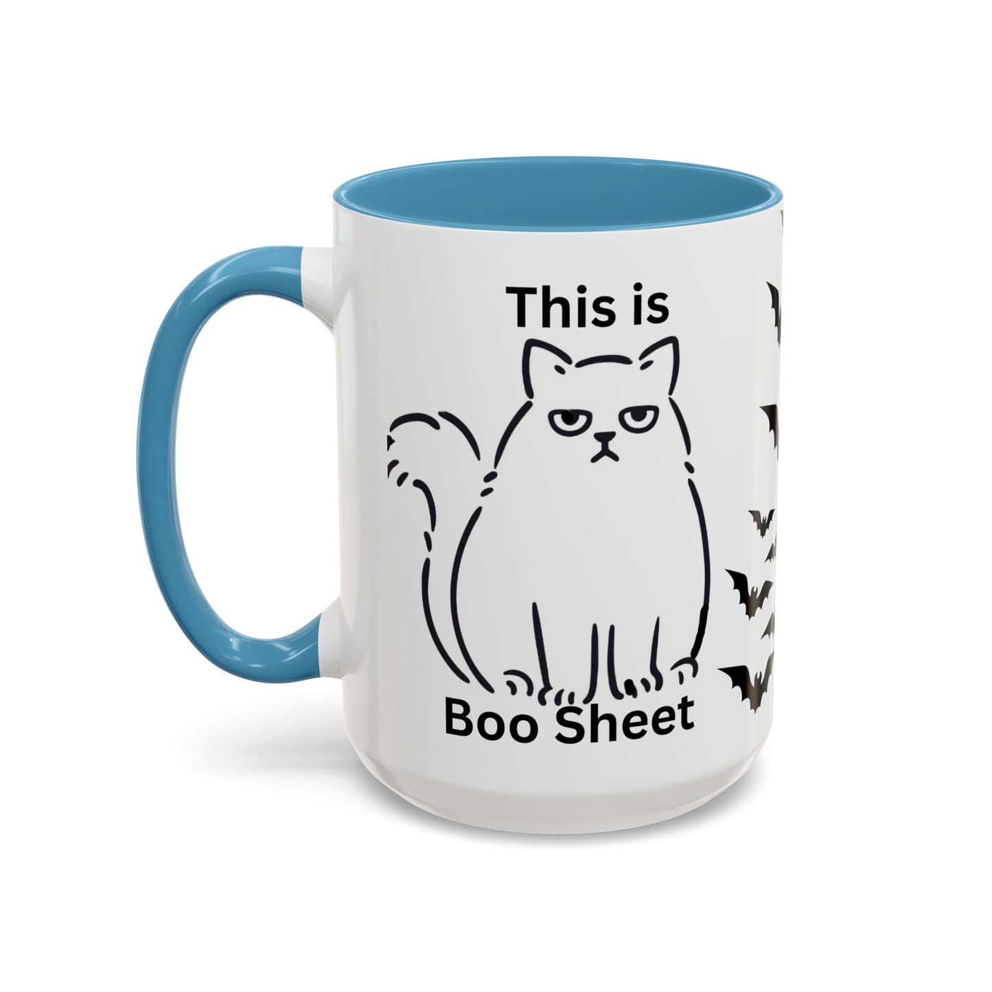 Halloween Coffee Mug, Gift for Halloween, Cat Lover Mug, Sarcastic Cat Coffee Mug, Cat Lover Gift, Gift For Cat Owner, Scary Halloween Mug, Bat Coffee Mug