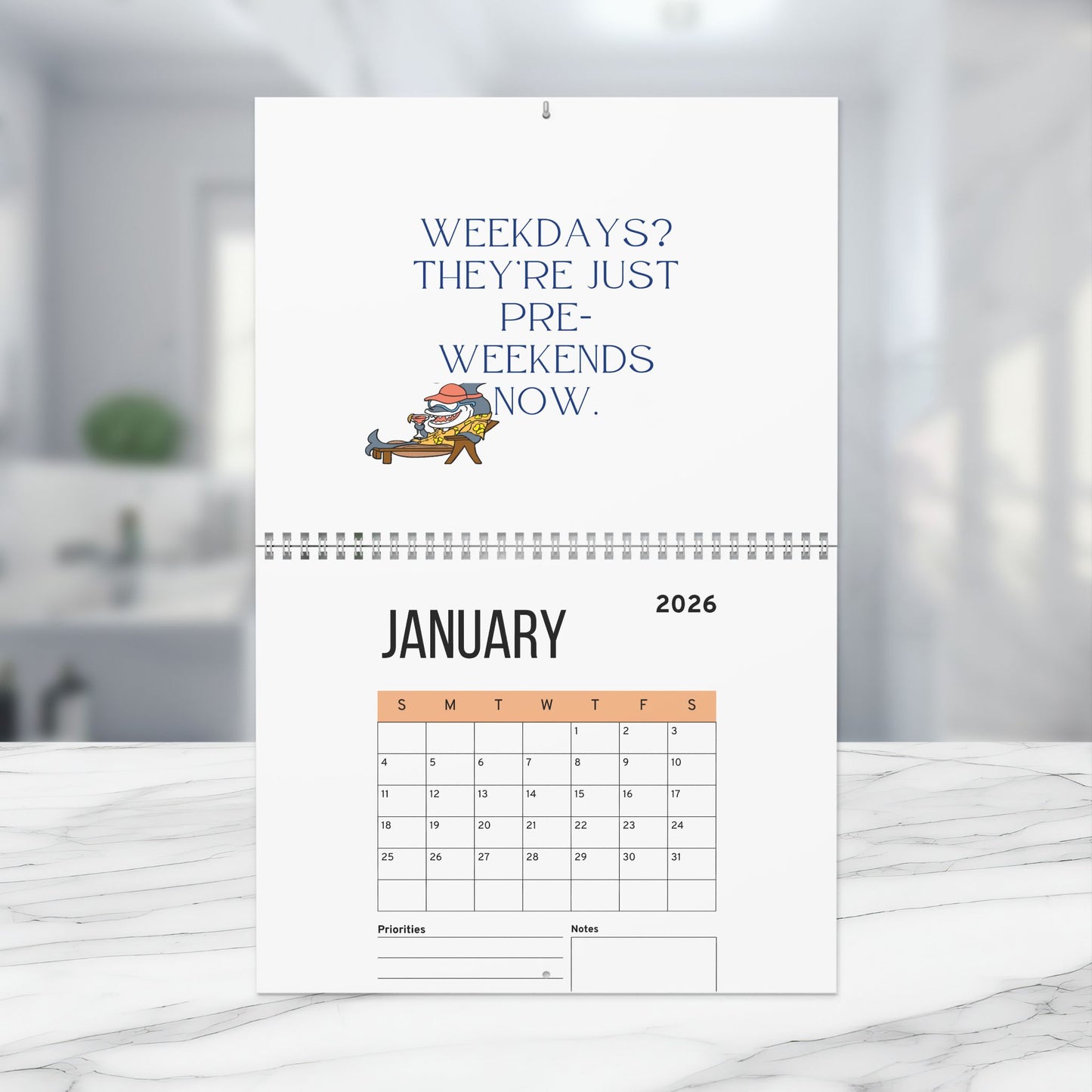 Retirement Gift For Woman, Retirement Calendar For Retiree Gift, 2026 Monthly Planner, Funny Retirement Wall Calendar, 2026 Retiree Calendar
