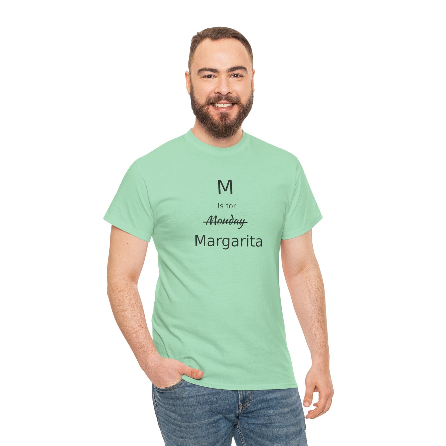 Margarita Drinker Gift, M is for Margarita Cotton Tee, Drink Lover's Gift, Woman's T Shirt, T Shirt for Men, T Shirt for Women, Men's Tee, Funny T Shirt