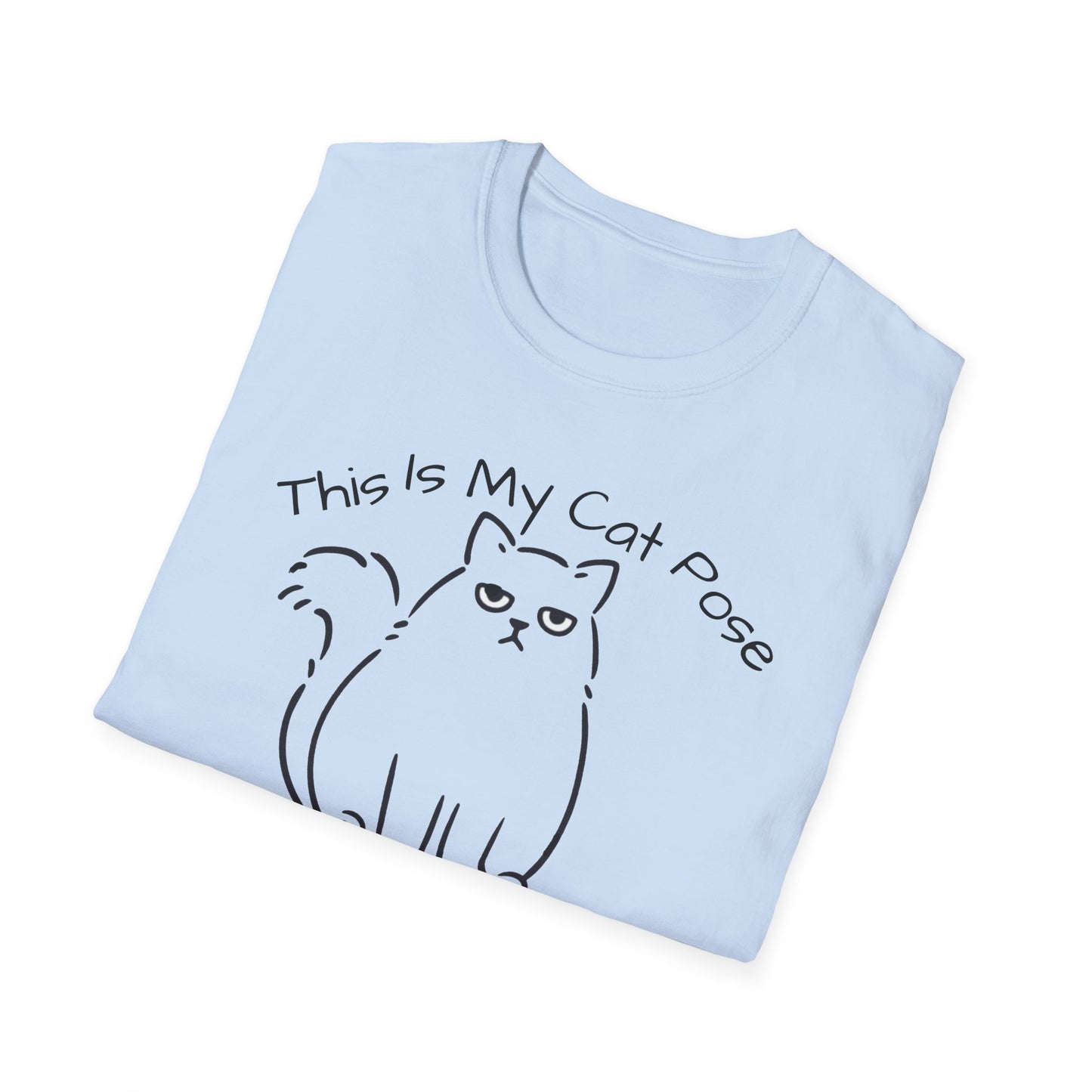 Yoga T Shirt with Cat Pose, Unisex Soft T-Shirt For Woman, Cat Lover T Shirt, Funny Cat T Shirt, Cat Lady T Shirt 10 Colors, Motivational T Shirt