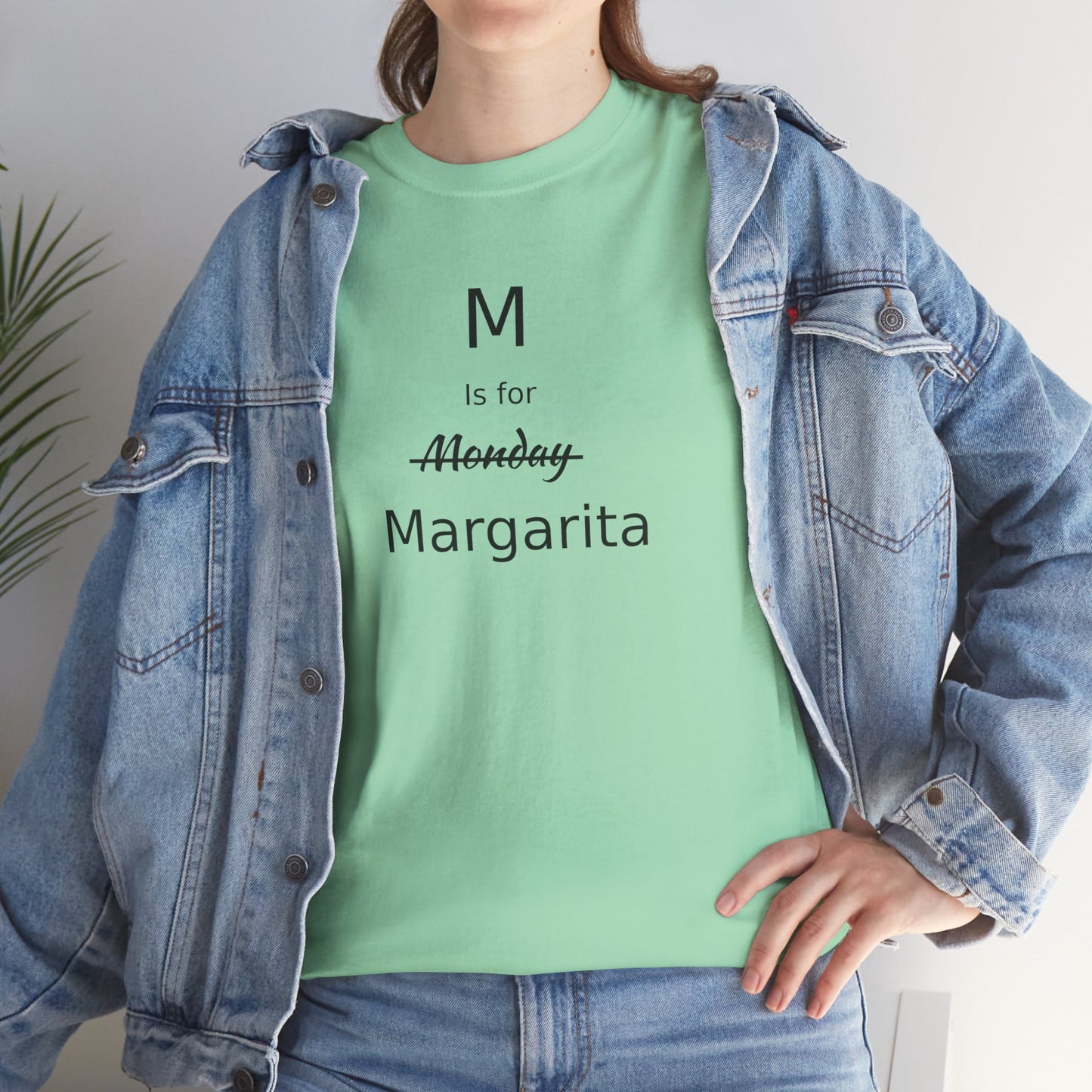 Margarita Drinker Gift, M is for Margarita Cotton Tee, Drink Lover's Gift, Woman's T Shirt, T Shirt for Men, T Shirt for Women, Men's Tee, Funny T Shirt