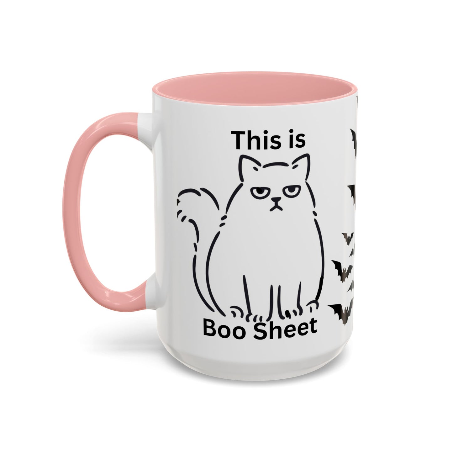 Halloween Coffee Mug, Gift for Halloween, Cat Lover Mug, Sarcastic Cat Coffee Mug, Cat Lover Gift, Gift For Cat Owner, Scary Halloween Mug, Bat Coffee Mug