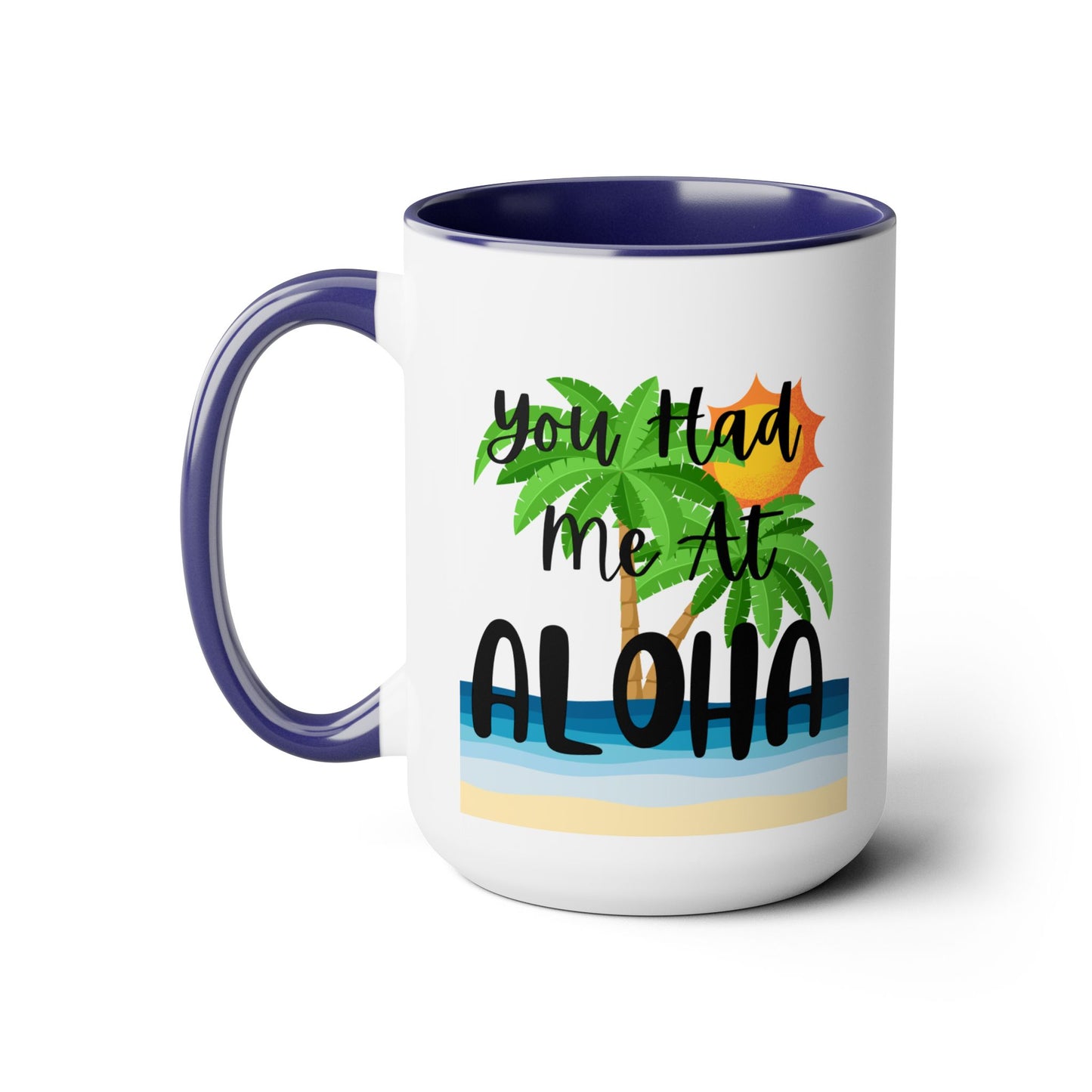 Aloha Coffee Mug, Hawaiian Coffee Mug, Coffee Lover Gift, Gift For Coffee Drinker, Girlfriend Gift, Coffee Drinker Gift, Hawaiian Party Gift