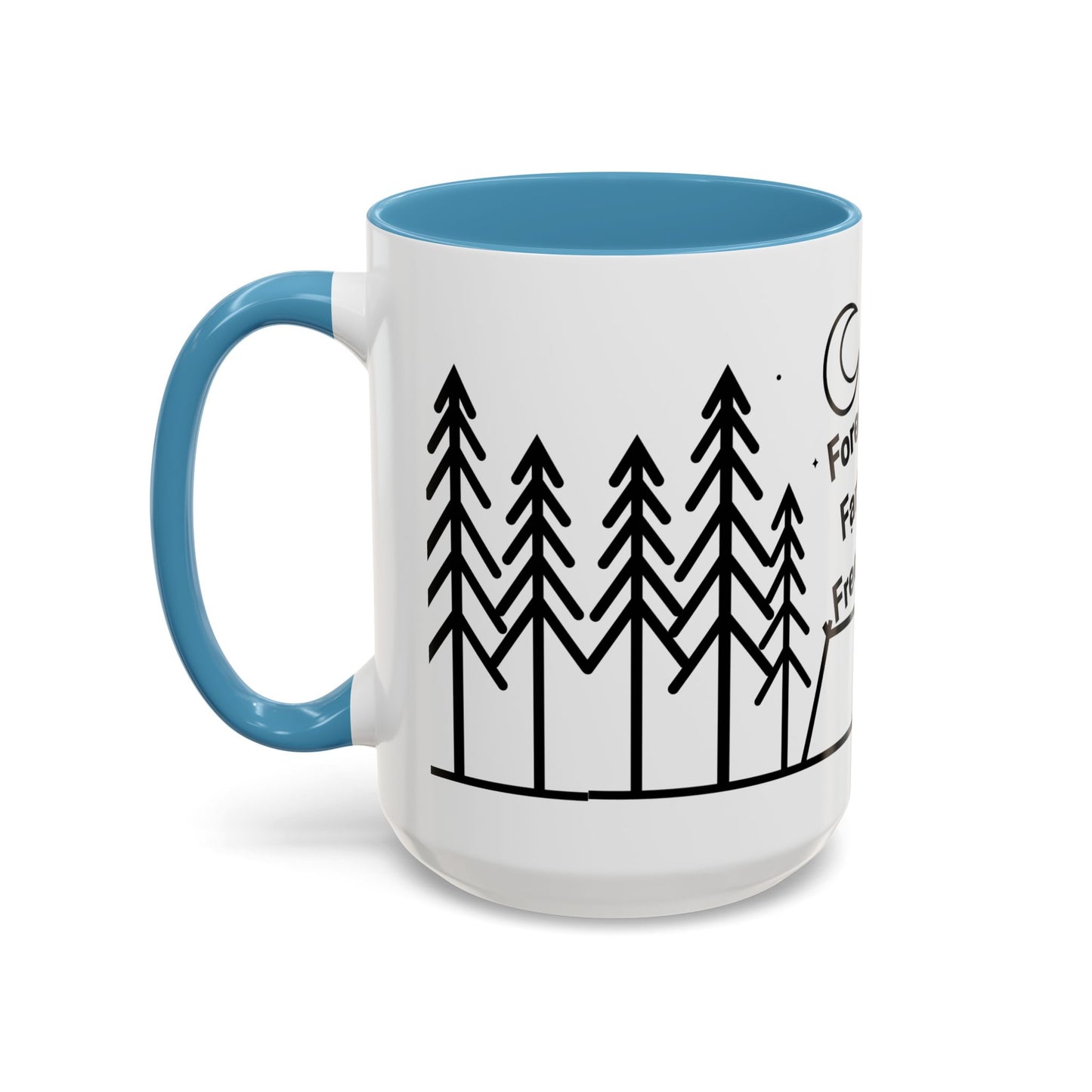 Camping Coffee Mug, Camp Kitchen Mug, Camper Coffee Mug, Forest Farts Freedom Mug, Gift for Camper, Gift for Coffee Lover, RV Lover Gift