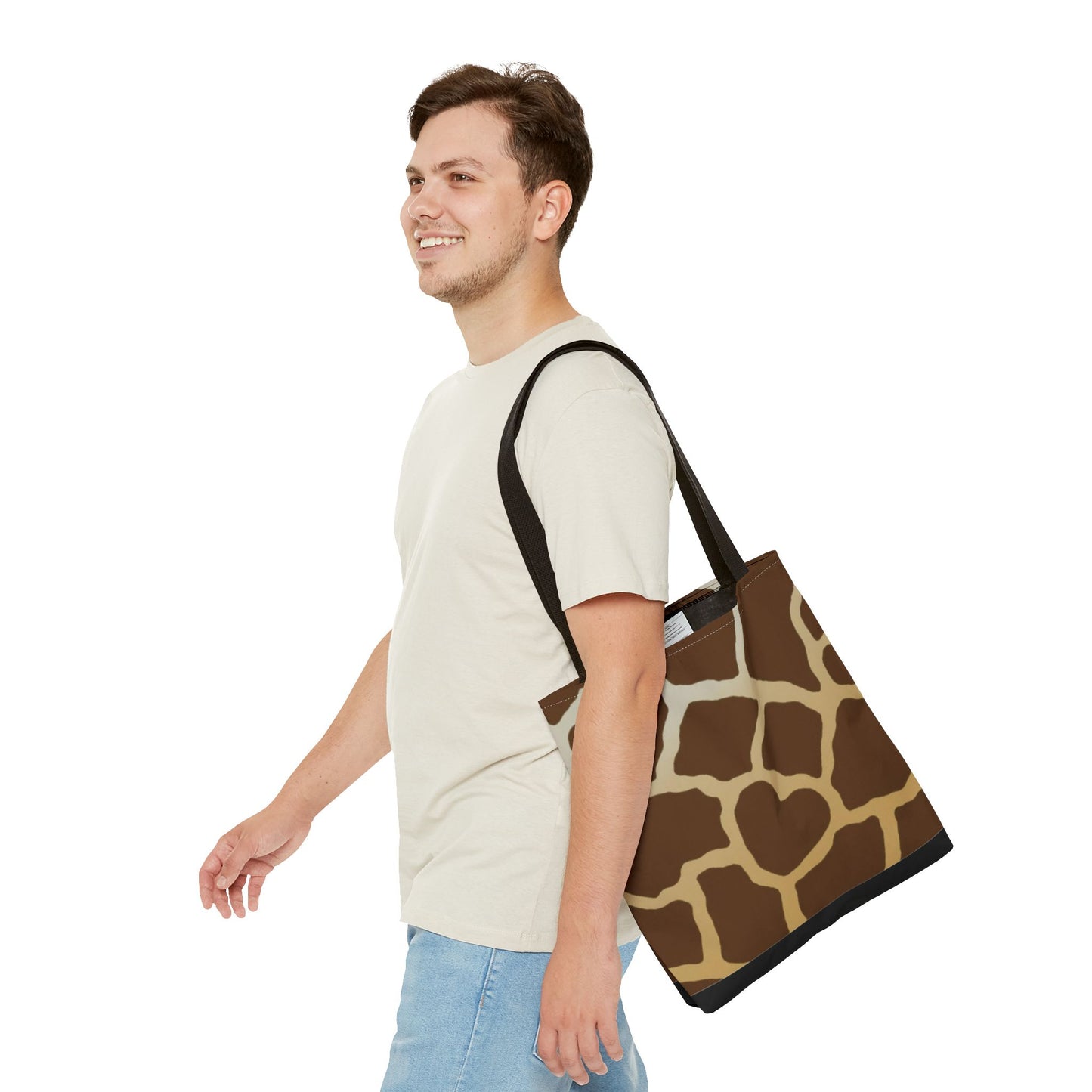 Grocery Tote Bag, Giraffe Tote Bag, Shopping Tote, Grocery Bag, Activity Bag, Book Bag, Book Tote, Canvas Bag, Animal Print Tote Bag