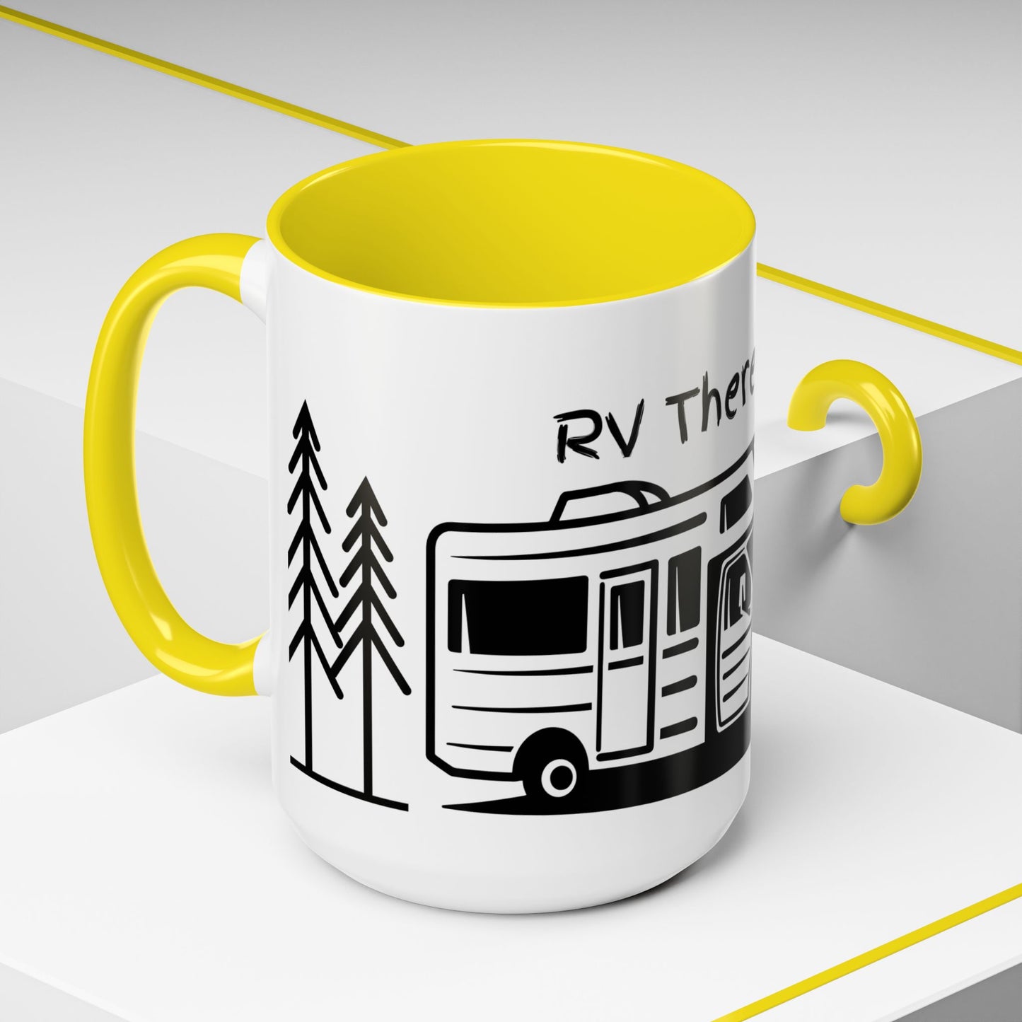 Camper Coffee Mug, Camping Coffee Mug, Camp Kitchen Mug, RV There Yet Mug, Gift for Camper, Gift for RV Lover Gift, RV Gift Idea