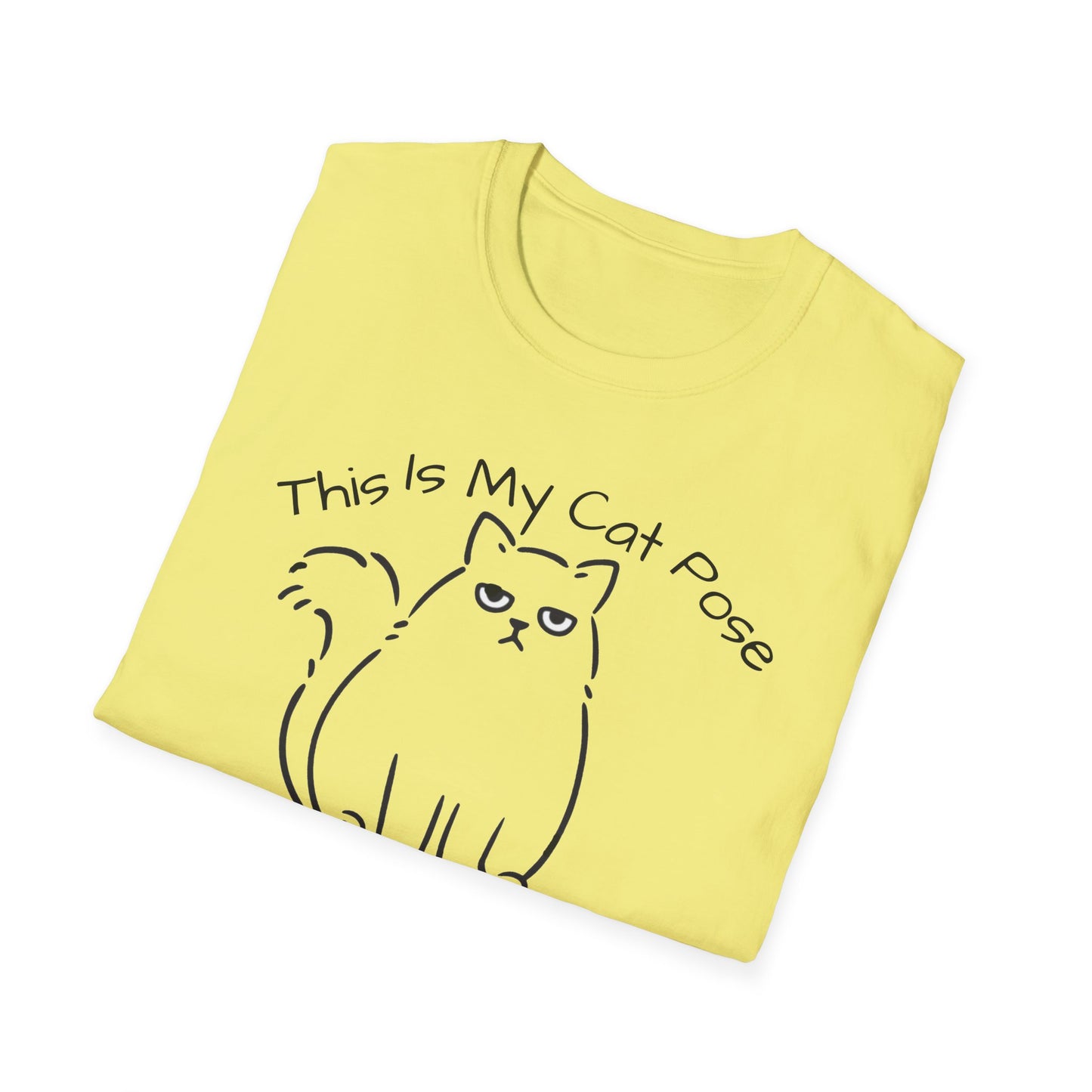 Yoga T Shirt with Cat Pose, Unisex Soft T-Shirt For Woman, Cat Lover T Shirt, Funny Cat T Shirt, Cat Lady T Shirt 10 Colors, Motivational T Shirt