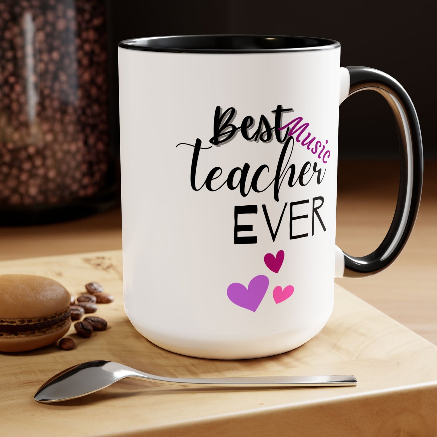 Personalized Teacher Coffee Mug, Coffee Mug, Coffee Lover Gift, Gift For Music Teacher, Graduation Gift For Teacher, Best Music Teacher Gift For Appreciation, PTA Gift Mug for Teacher