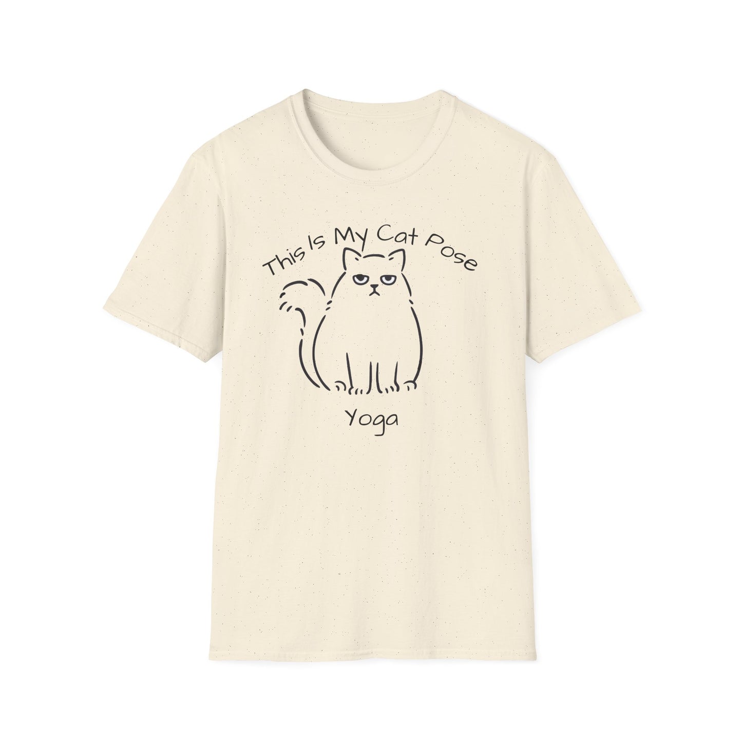 Yoga T Shirt with Cat Pose, Unisex Soft T-Shirt For Woman, Cat Lover T Shirt, Funny Cat T Shirt, Cat Lady T Shirt 10 Colors, Motivational T Shirt