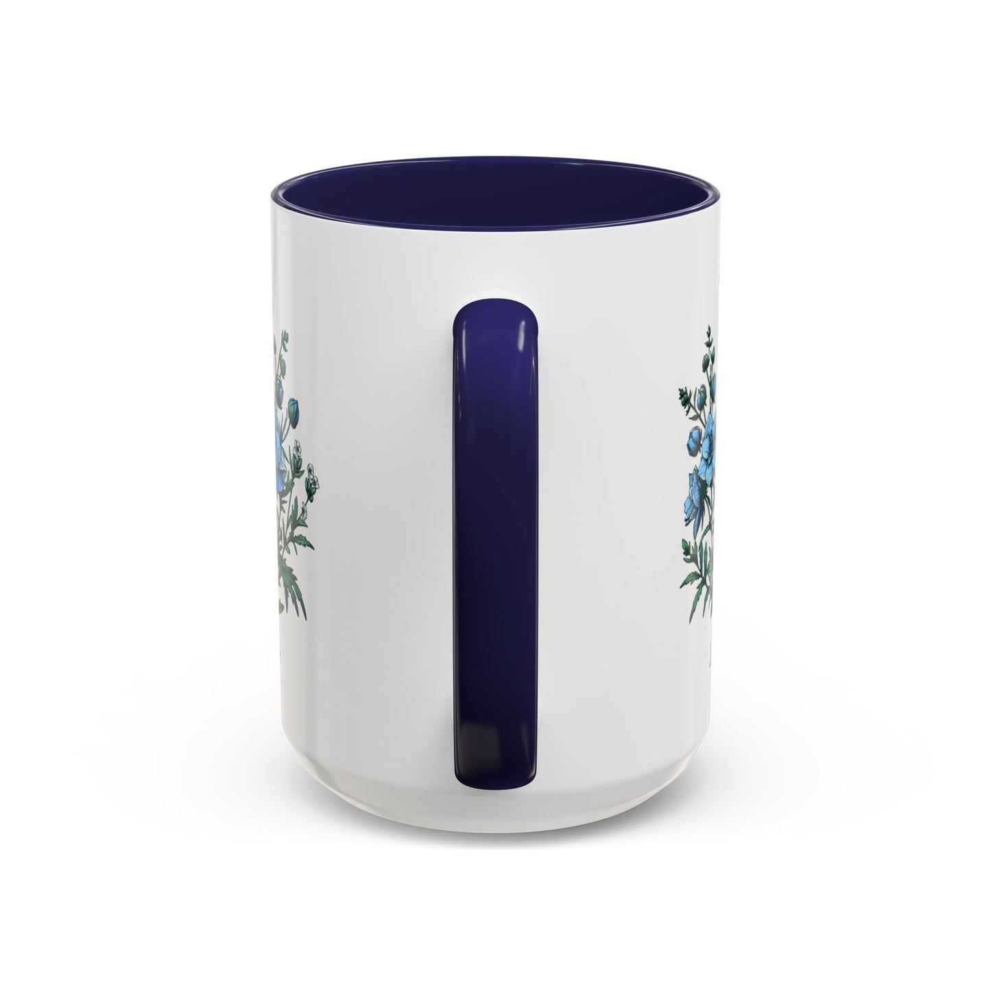July Coffee Mug Flower Coffee Mug, July Birth Month Flower - Lakspur, Birthday Gift Flower