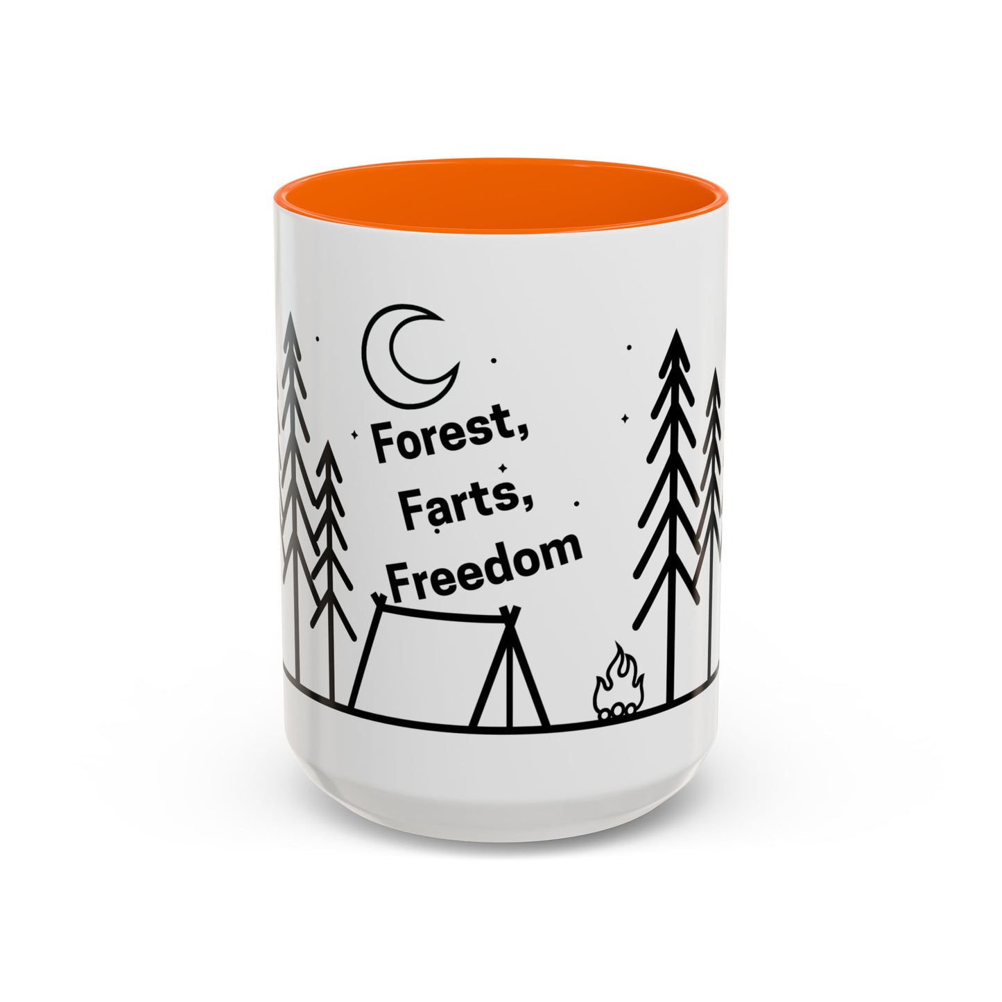 Camping Coffee Mug, Camp Kitchen Mug, Camper Coffee Mug, Forest Farts Freedom Mug, Gift for Camper, Gift for Coffee Lover, RV Lover Gift