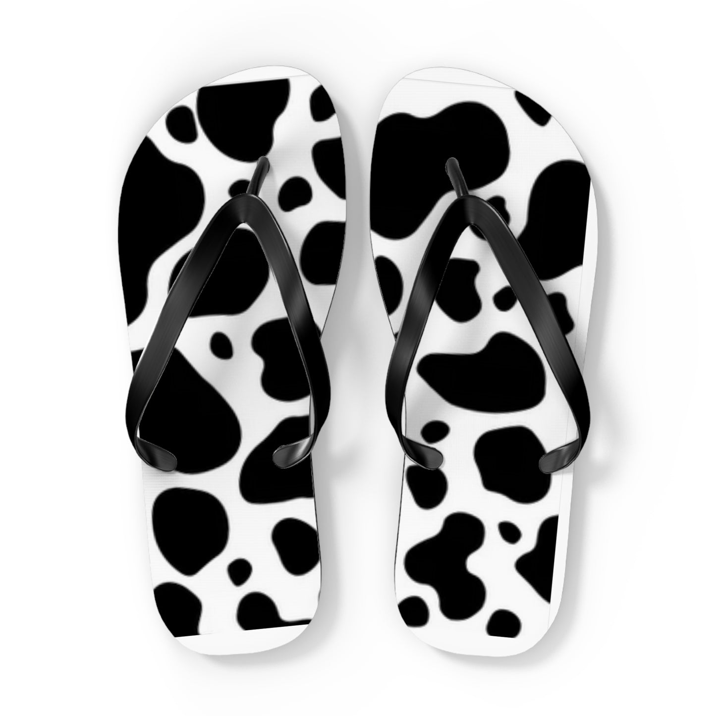 Mens Flip Flops in Dalmatian Print, Fun Sandals for Men, Bachelor Party Flip Flops, Gift for Father, Gift for Dad, Animal Design Sandals