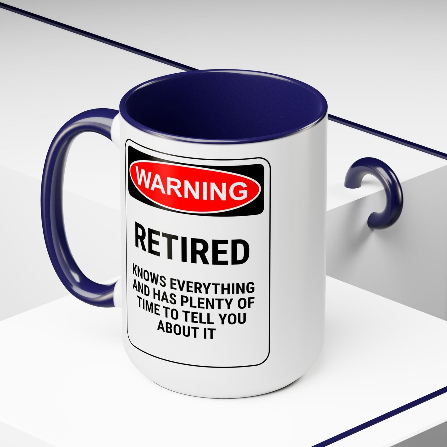 Retirement Coffee Mug, Coffee Mug 15oz, Warning, Retirement Coffee Lover Gift, Gift For Retiree, Retiree Gift, Retirement Party, Retirement Mug