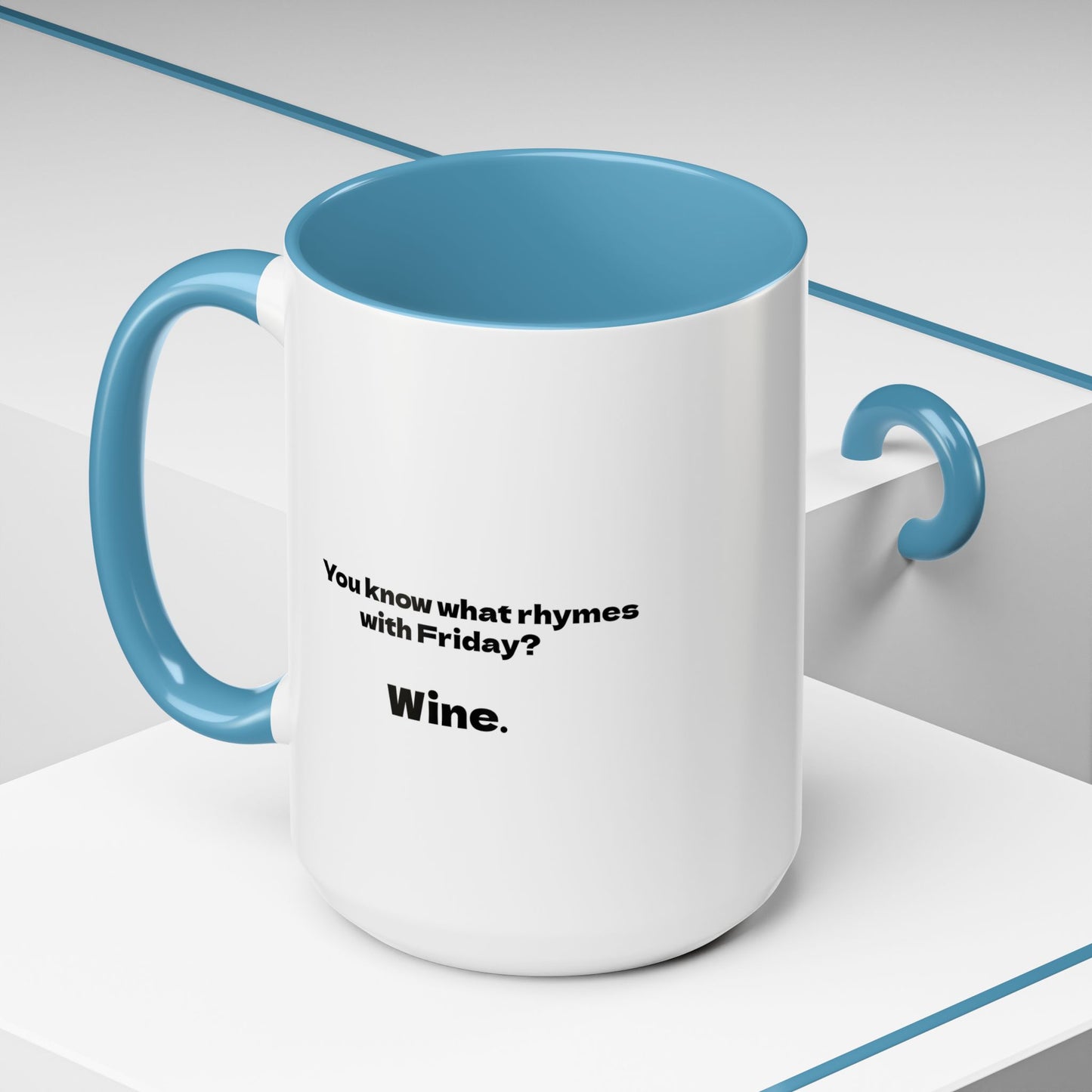 Funny Coffee Mug, Friday Wine Coffee Mug, Sarcastic Coffee Mug, Girlfriend Gift, Coworker Gift, Coffee Lover Gift, Wine Lover Gift