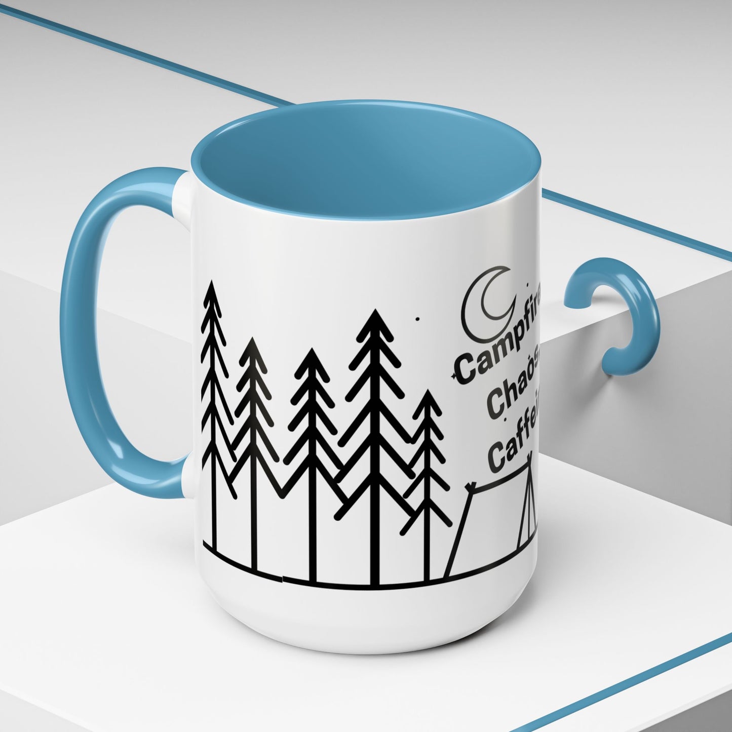 Camping Coffee Mug, Camp Kitchen Mug, Camper Coffee Mug, Camping Chaos Caffeine Mug, Gift for Camper, Gift for Coffee Lover, RV Lover Gift