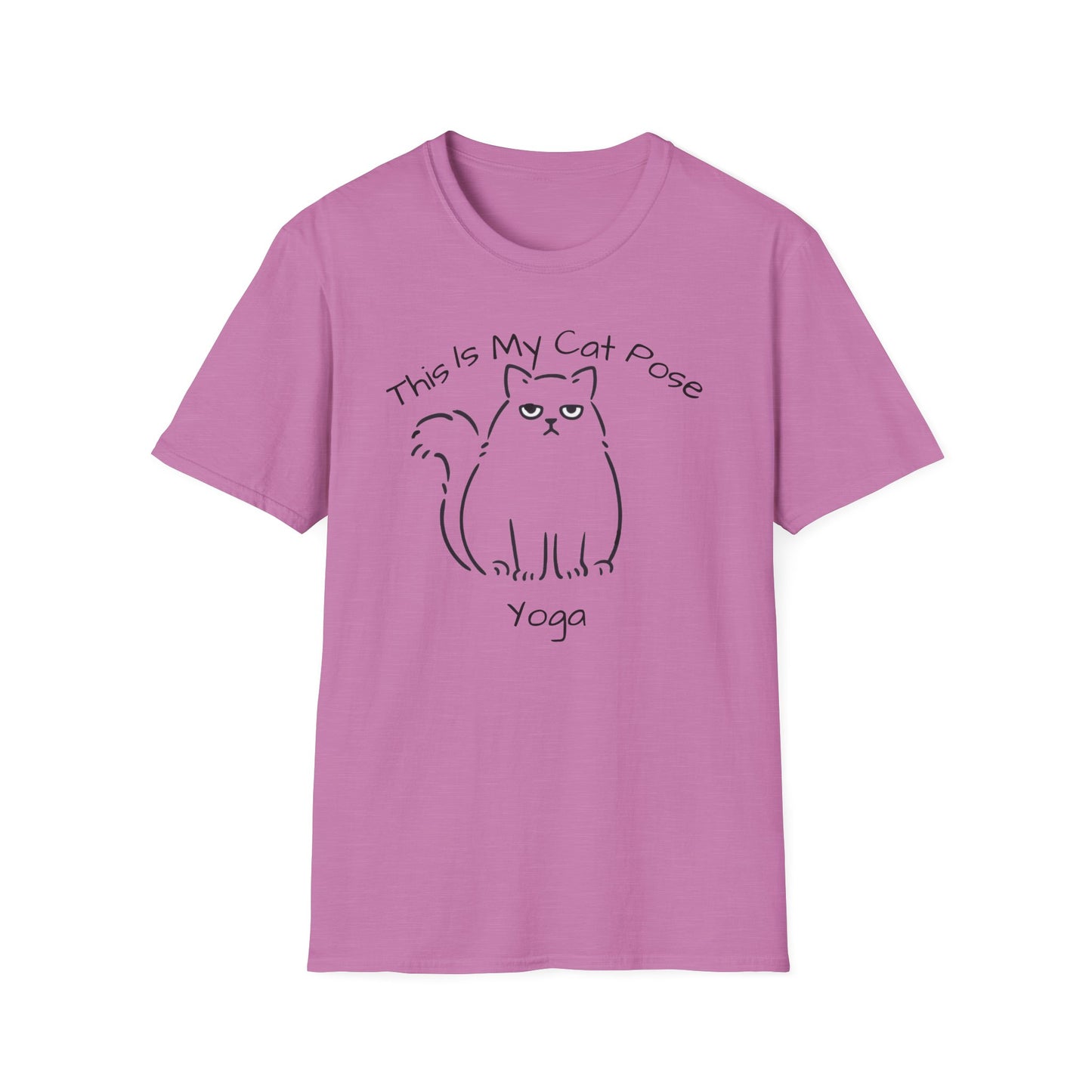 Yoga T Shirt with Cat Pose, Unisex Soft T-Shirt For Woman, Cat Lover T Shirt, Funny Cat T Shirt, Cat Lady T Shirt 10 Colors, Motivational T Shirt
