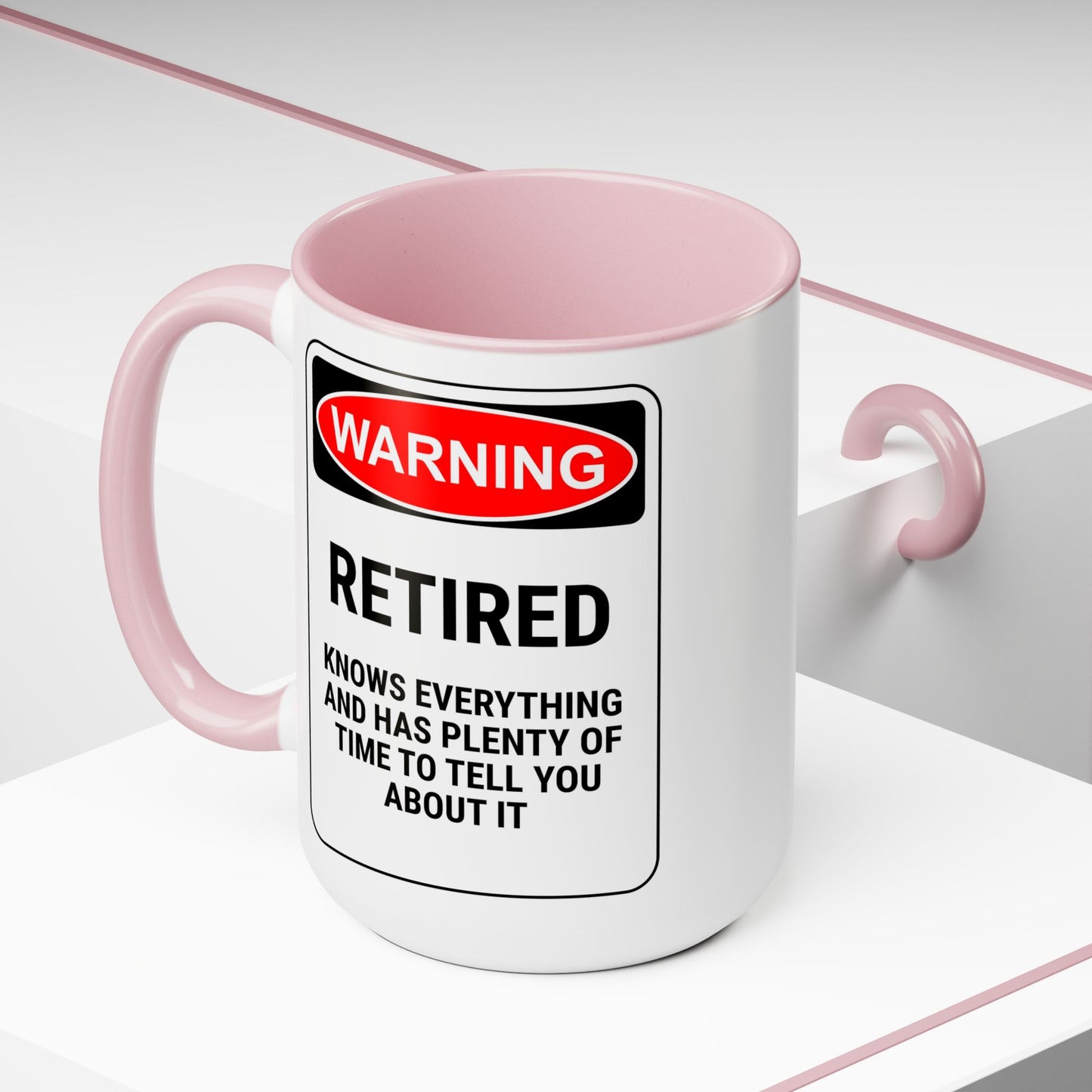 Retirement Coffee Mug, Coffee Mug 15oz, Warning, Retirement Coffee Lover Gift, Gift For Retiree, Retiree Gift, Retirement Party, Retirement Mug