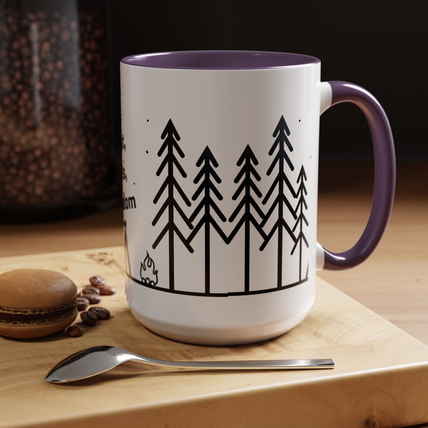 Camping Coffee Mug, Camp Kitchen Mug, Camper Coffee Mug, Forest Farts Freedom Mug, Gift for Camper, Gift for Coffee Lover, RV Lover Gift