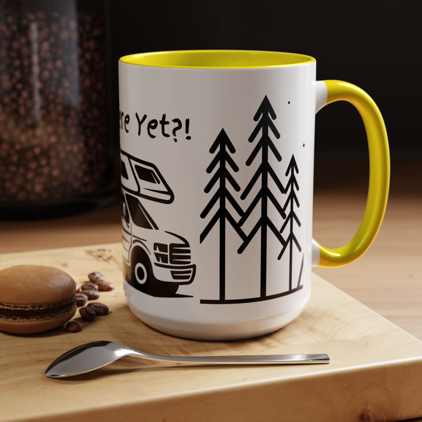 Camper Coffee Mug, Camping Coffee Mug, Camp Kitchen Mug, RV There Yet Mug, Gift for Camper, Gift for RV Lover Gift, RV Gift Idea
