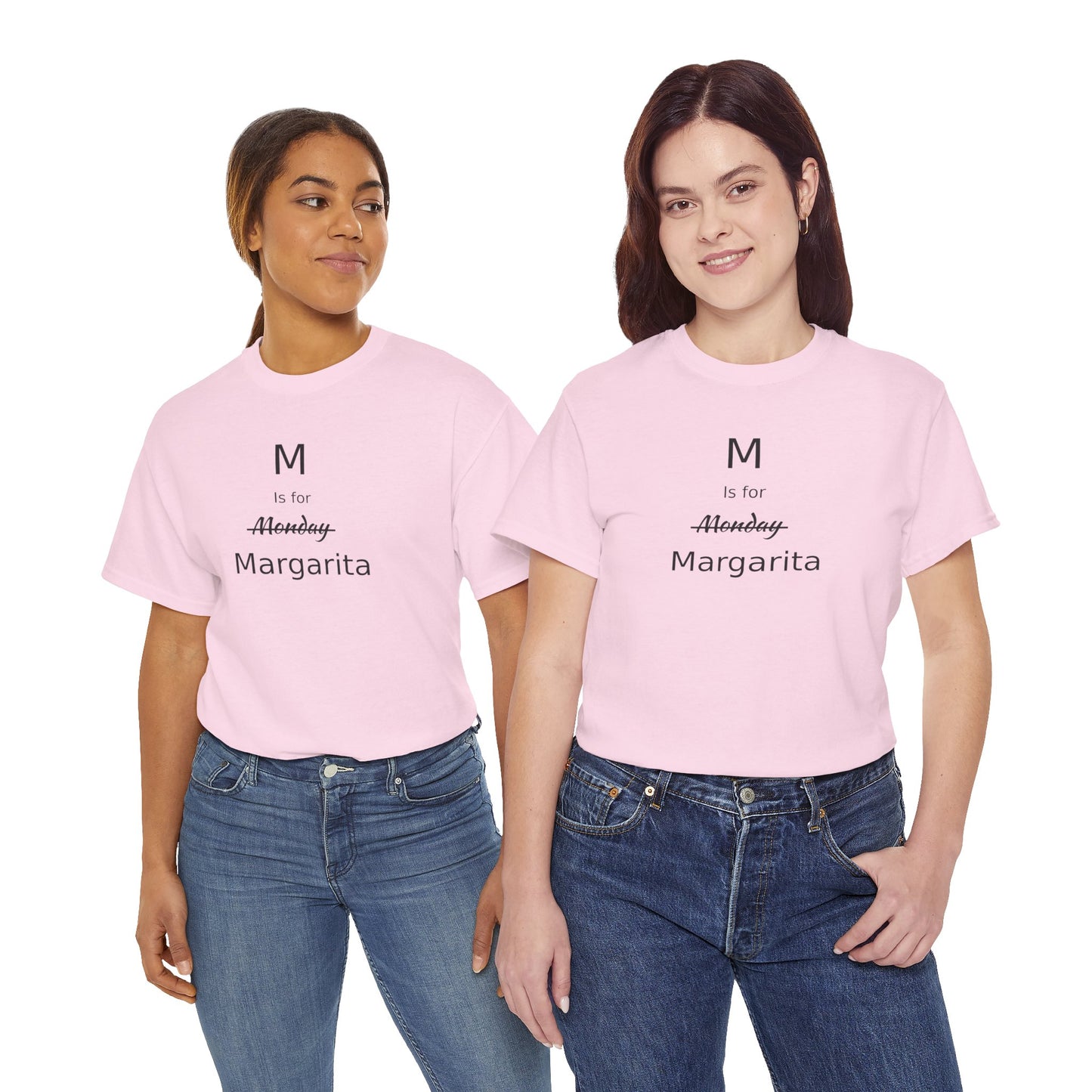 Margarita Drinker Gift, M is for Margarita Cotton Tee, Drink Lover's Gift, Woman's T Shirt, T Shirt for Men, T Shirt for Women, Men's Tee, Funny T Shirt