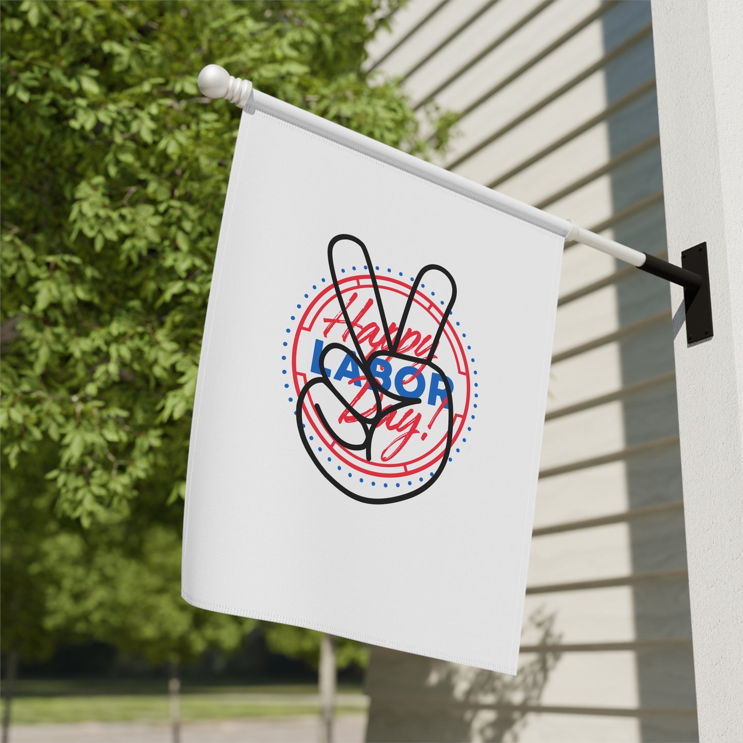 Labor Day Flag, Labor Day House Banner, Labor Day Garden Flag, Peace Flag, Patriotic Peace Flag, Labor Day Banner