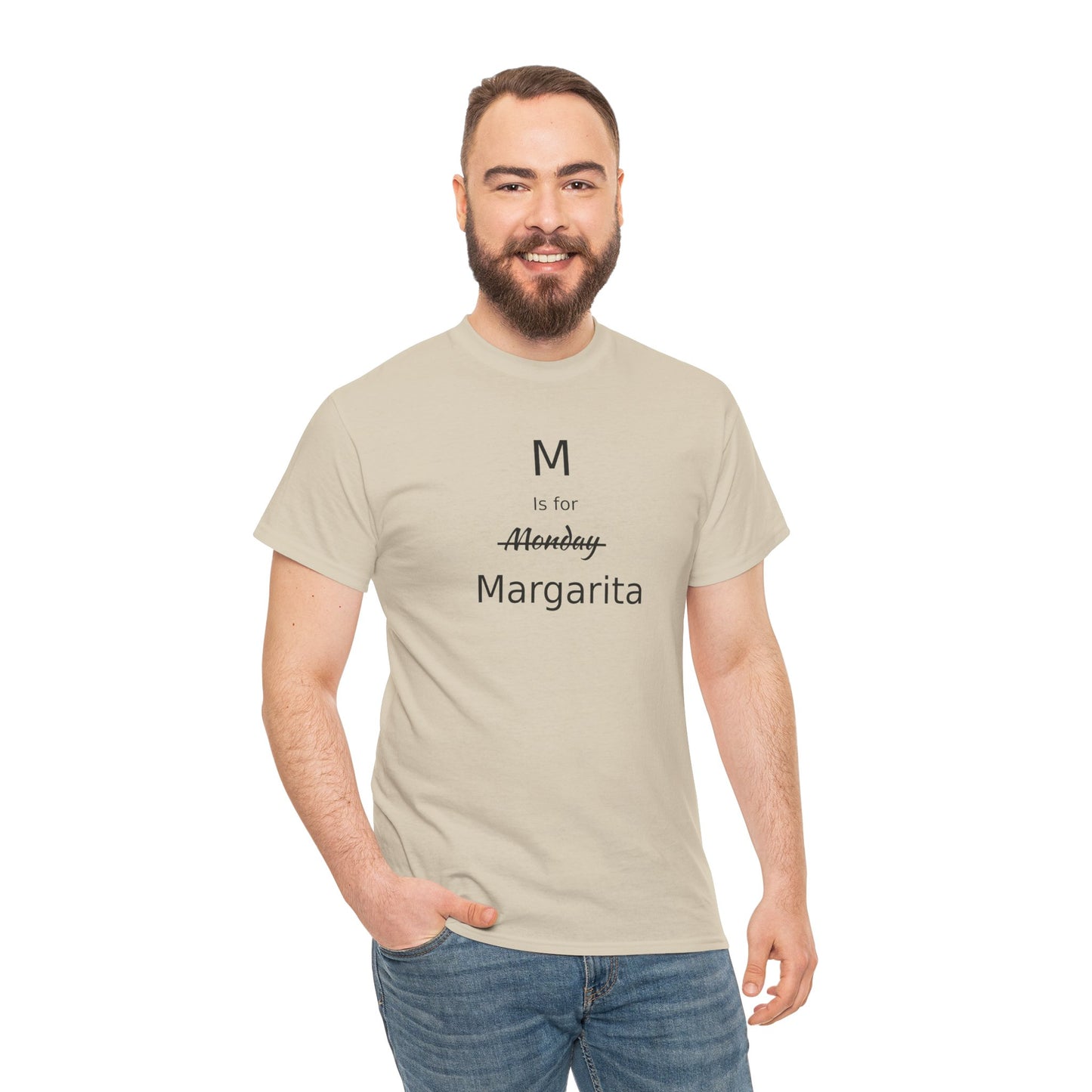 Margarita Drinker Gift, M is for Margarita Cotton Tee, Drink Lover's Gift, Woman's T Shirt, T Shirt for Men, T Shirt for Women, Men's Tee, Funny T Shirt